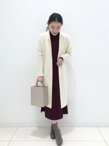 保護者会におすすめのユニクロ秋冬コーデ_ワンピース