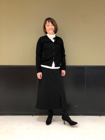 保護者会におすすめのユニクロ秋冬コーデ_ぽっちゃり2